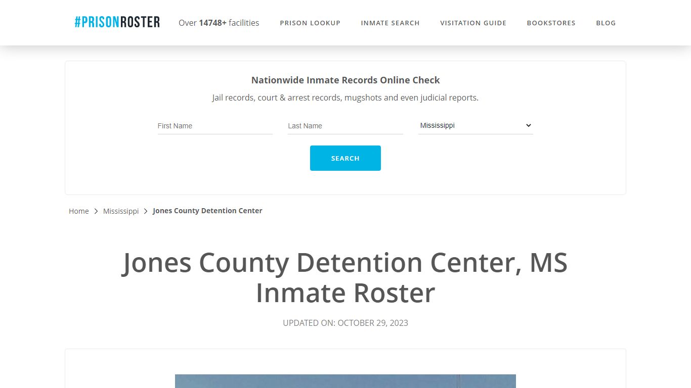 Jones County Detention Center, MS Inmate Roster - Prisonroster